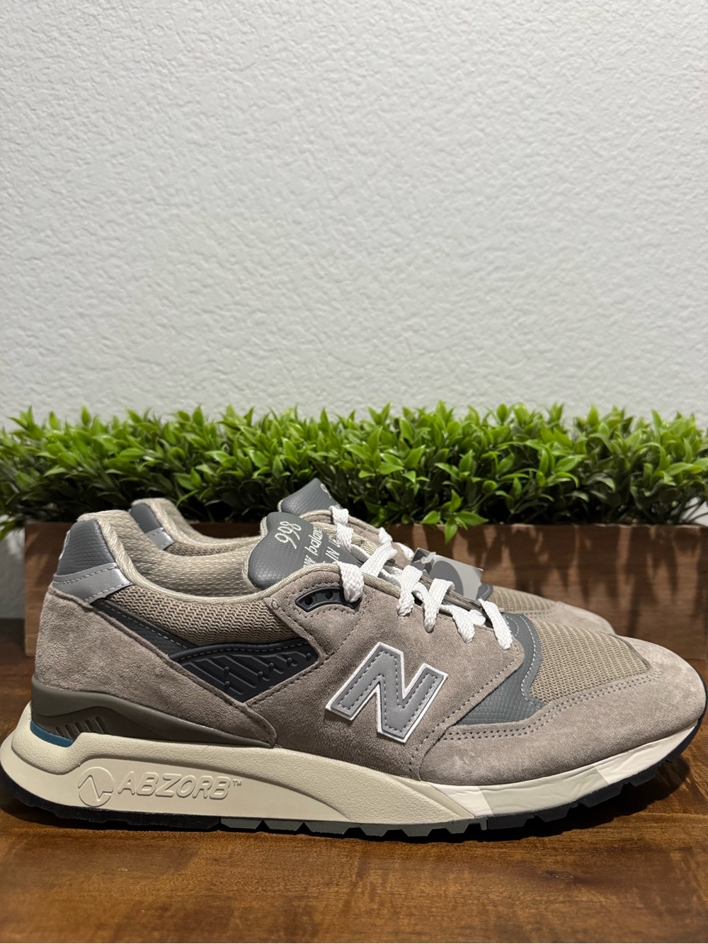 New Balance 998 Made In USA Gray Suede Casual Sneakers U998GR Men’s Size 13 D